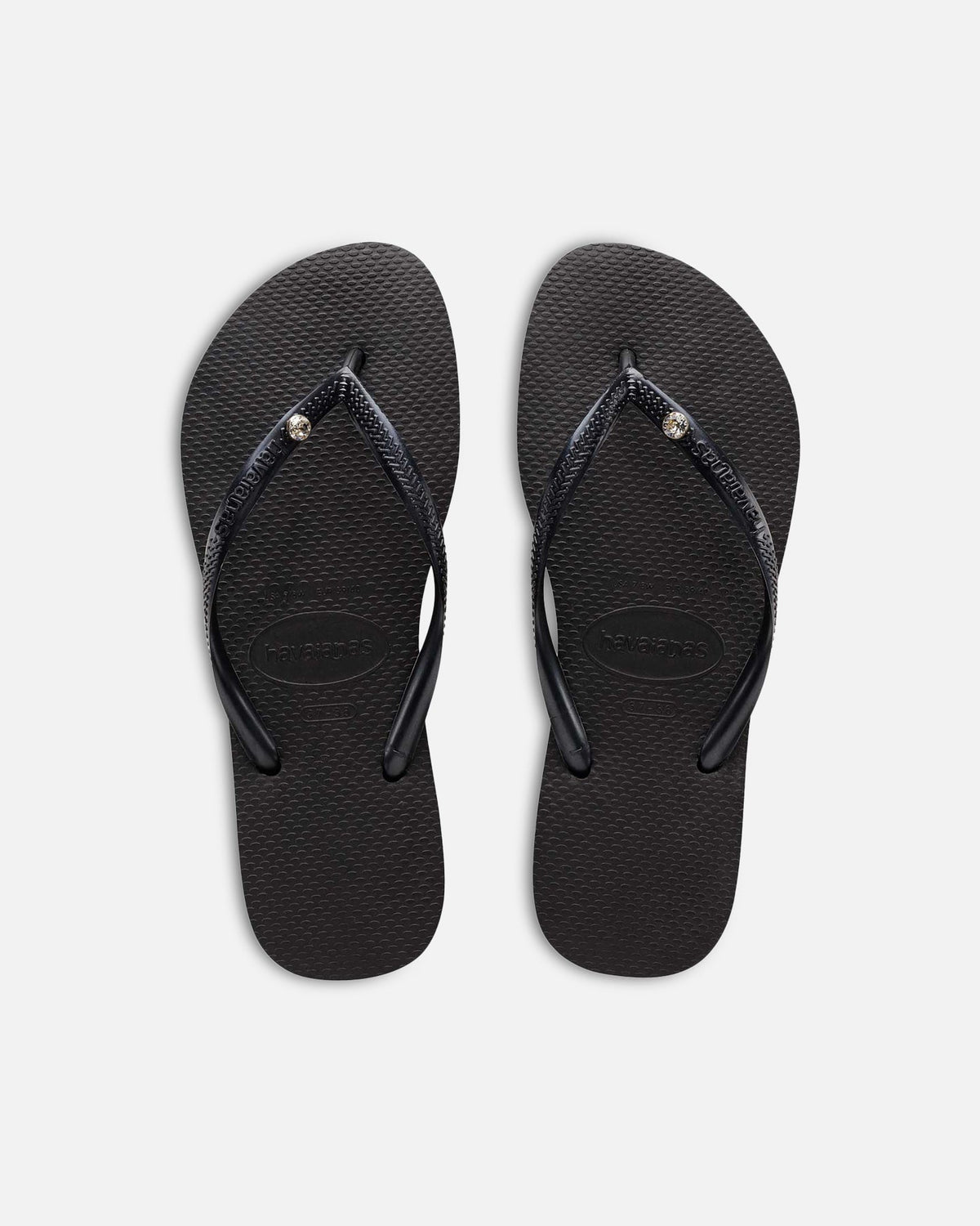 Havaianas Original Havaianas Women's Slim Crystal Thongs Black