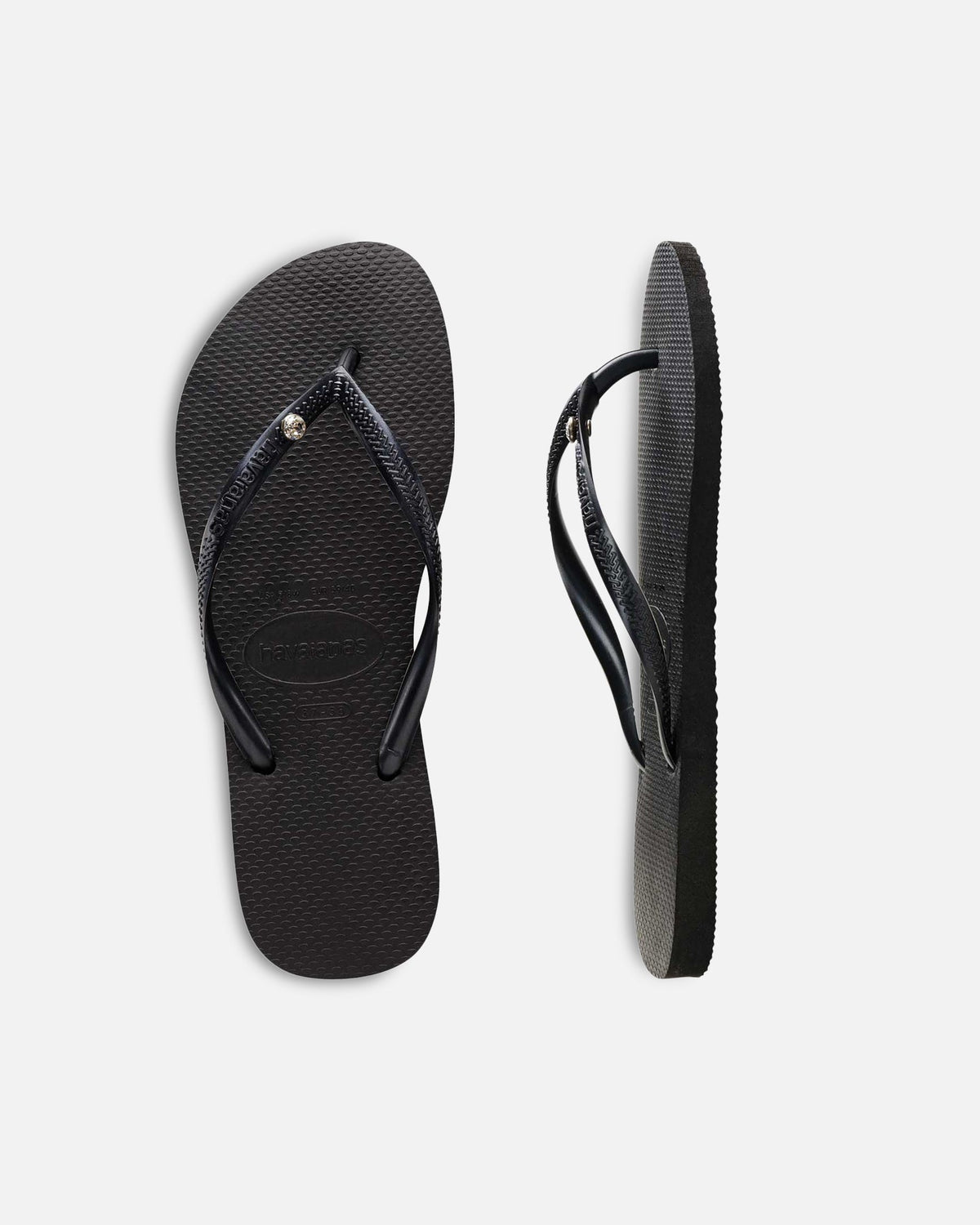 Havaianas Original Havaianas Women's Slim Crystal Thongs Black