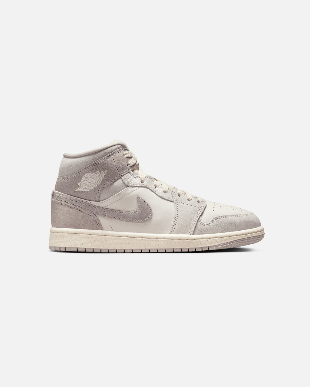 JORDAN Nike Women's Air Jordan 1 Mid SE Light Iron Ore/Pale Ivory/Oatmeal/Enigma Stone