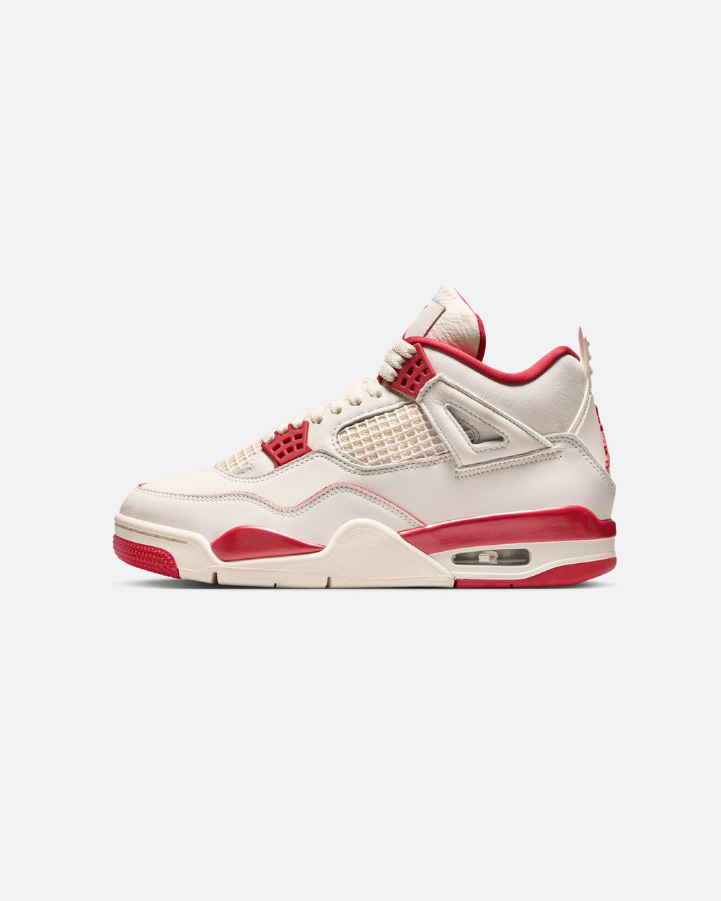 JORDAN Premium Jordan Women's Air Jordan 4 Retro "Pale Ivory and Tough Red" Pale Ivory