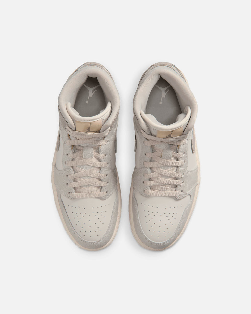JORDAN Nike Women's Air Jordan 1 Mid SE Light Iron Ore/Pale Ivory/Oatmeal/Enigma Stone