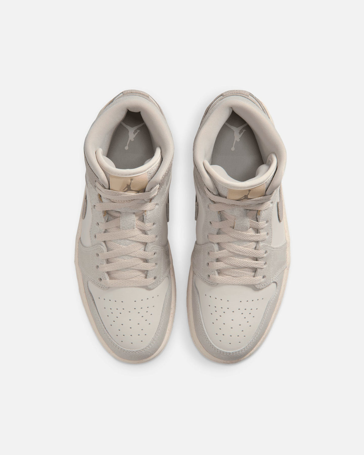 JORDAN Nike Women's Air Jordan 1 Mid SE Light Iron Ore/Pale Ivory/Oatmeal/Enigma Stone
