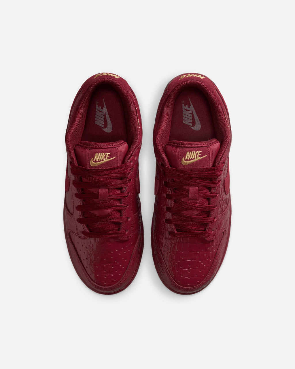Nike Authentic Nike Women's Dunk Low "Croc Skin" Team Red