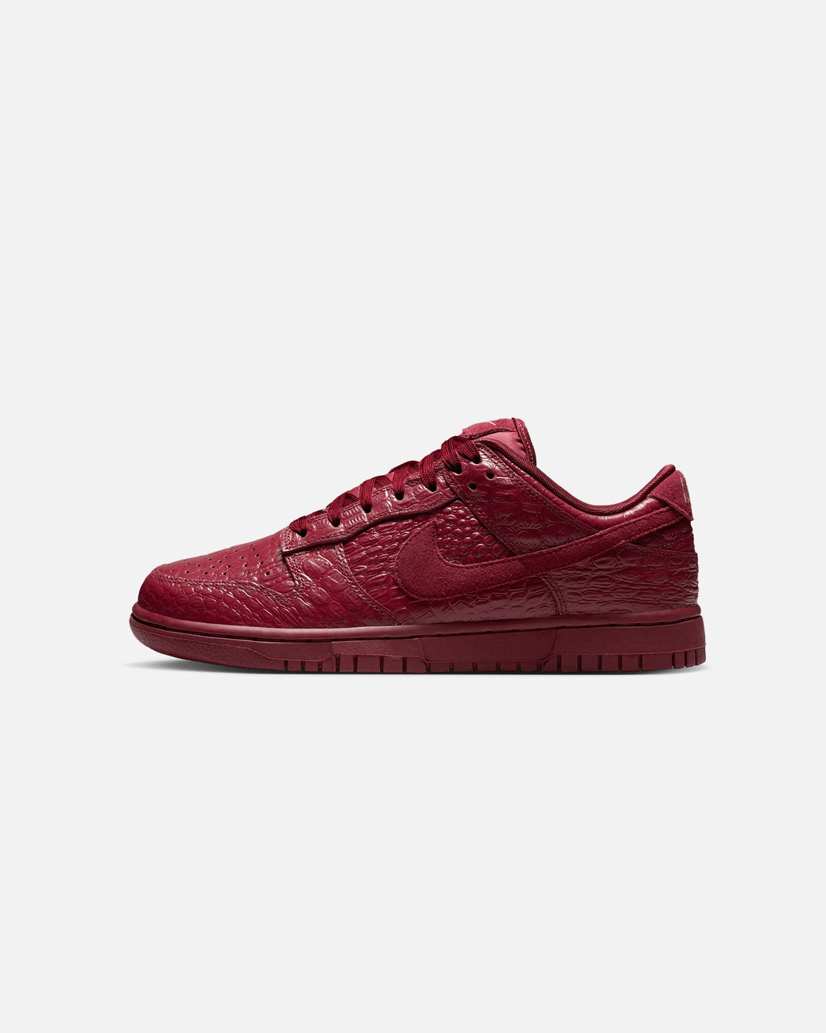 Nike Authentic Nike Women's Dunk Low "Croc Skin" Team Red