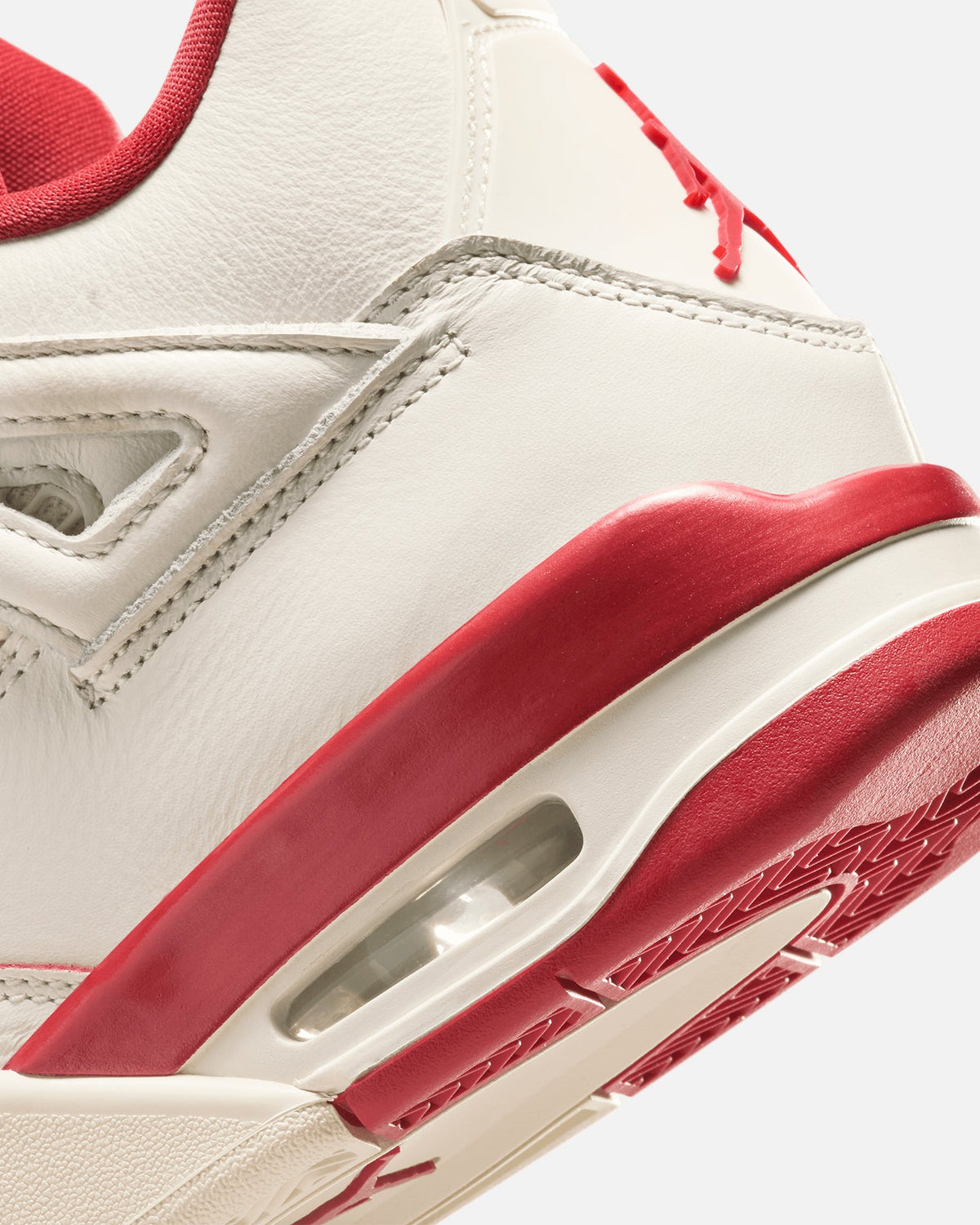 JORDAN Premium Jordan Women's Air Jordan 4 Retro "Pale Ivory and Tough Red" Pale Ivory
