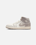 JORDAN Nike Women's Air Jordan 1 Mid SE Light Iron Ore/Pale Ivory/Oatmeal/Enigma Stone