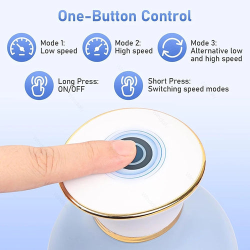 Cordless Electric Scalp Massager With 4 Kneading Heads