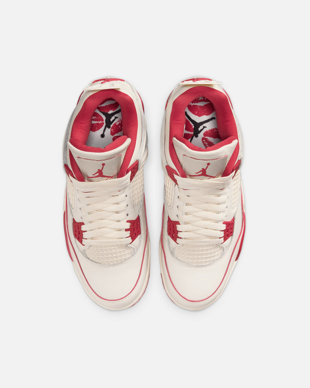 JORDAN Premium Jordan Women's Air Jordan 4 Retro "Pale Ivory and Tough Red" Pale Ivory