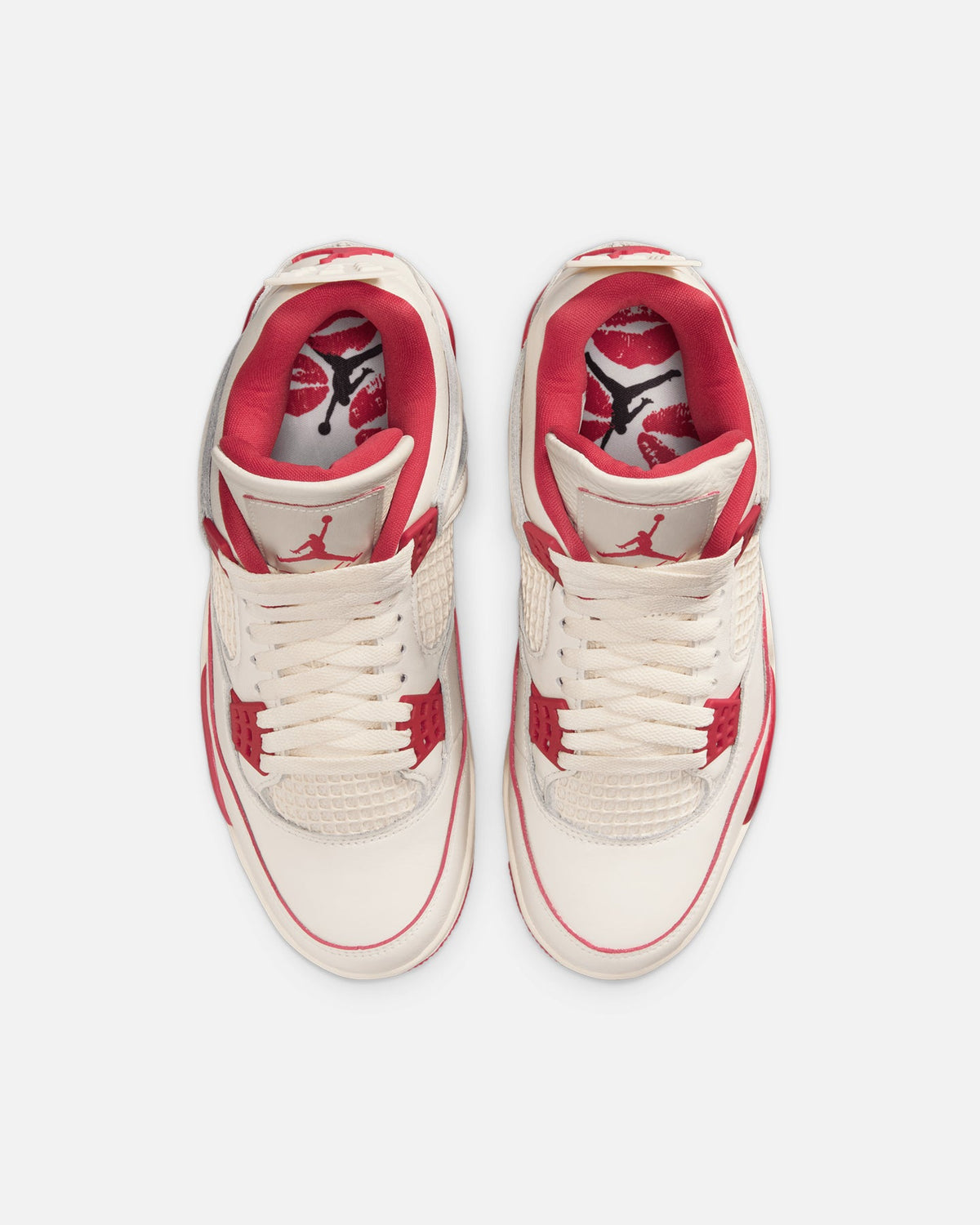 JORDAN Premium Jordan Women's Air Jordan 4 Retro "Pale Ivory and Tough Red" Pale Ivory