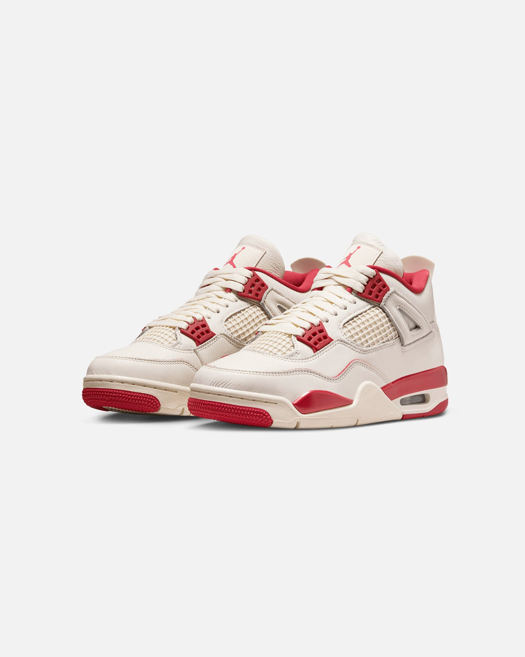 JORDAN Premium Jordan Women's Air Jordan 4 Retro "Pale Ivory and Tough Red" Pale Ivory