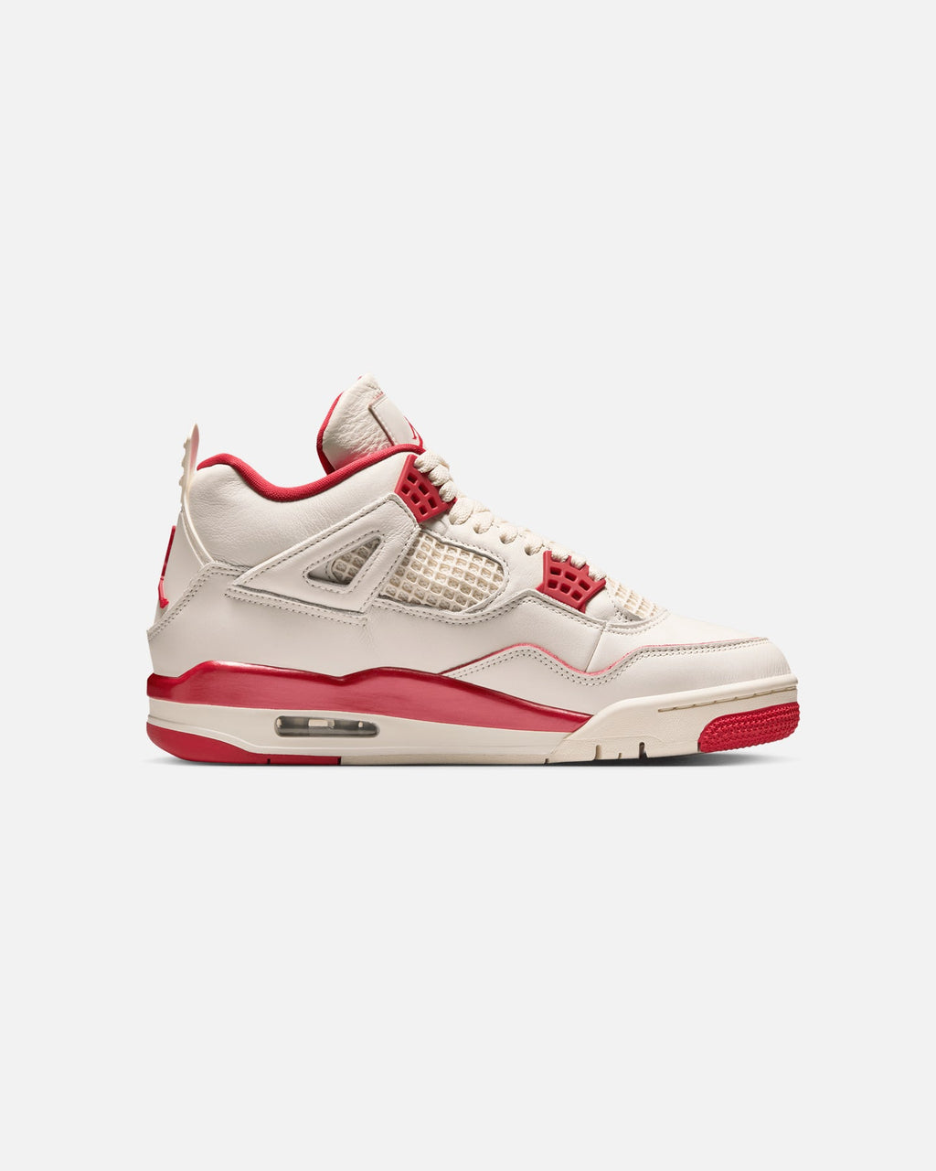 JORDAN Premium Jordan Women's Air Jordan 4 Retro "Pale Ivory and Tough Red" Pale Ivory