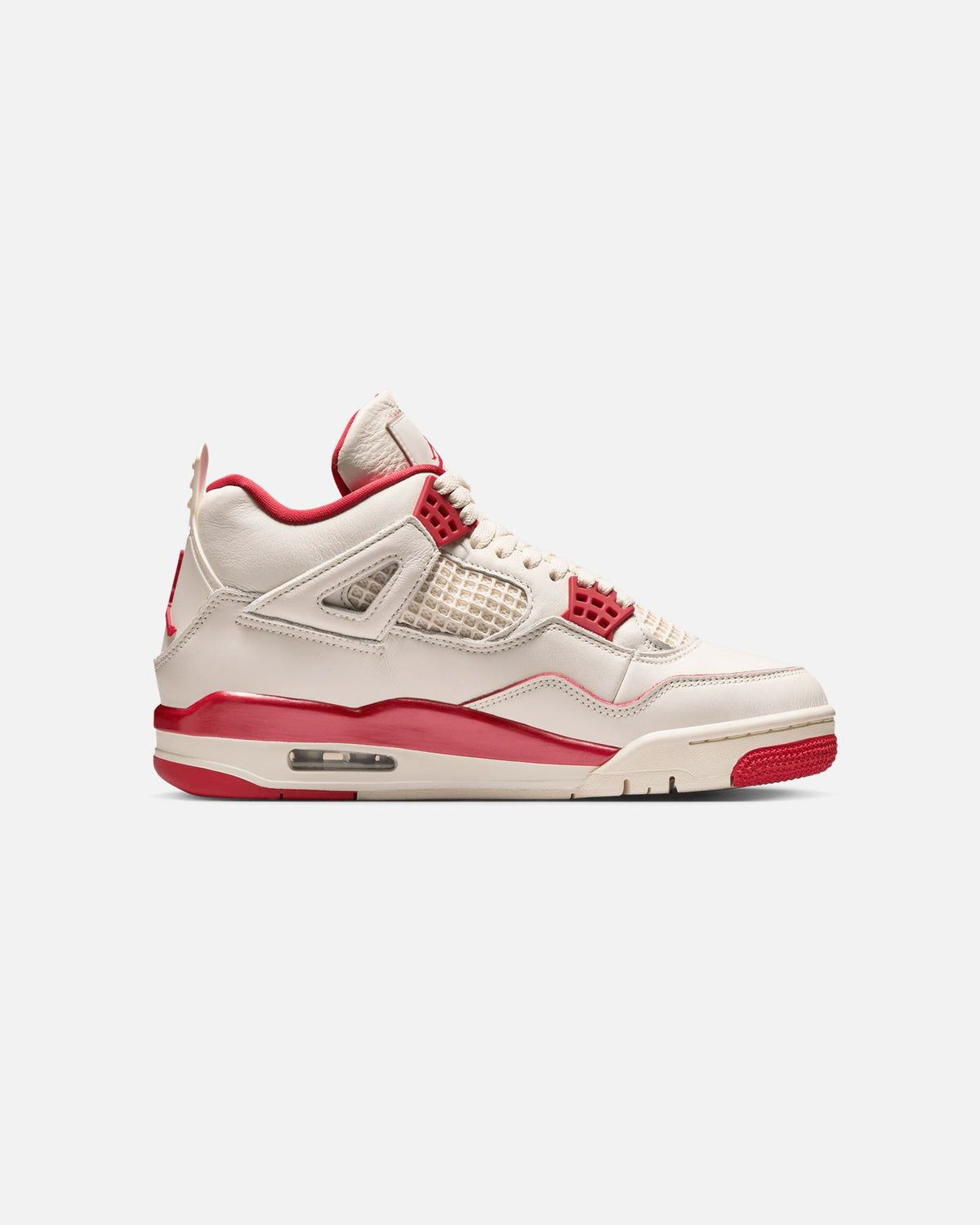 JORDAN Premium Jordan Women's Air Jordan 4 Retro "Pale Ivory and Tough Red" Pale Ivory